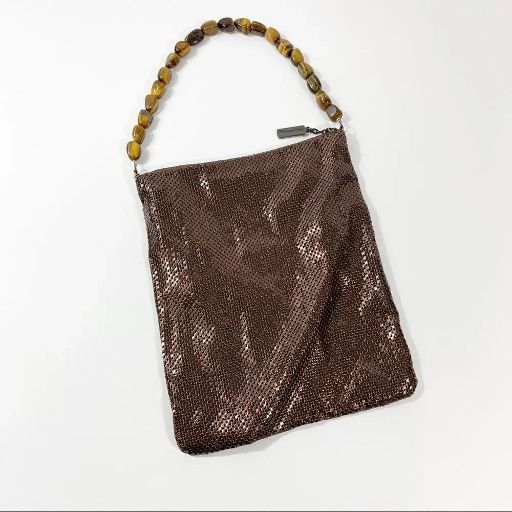 Bronze Whiting & Davis Mesh Bag - Picture 1 of 10